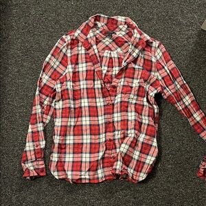 J. Crew Red and Blue Plaid Shirt